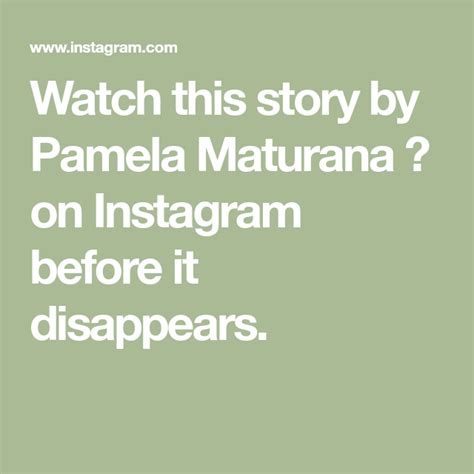 Watch this story by Mrs. Smile on Instagram before it disappears..